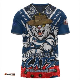 Amazing Aussie Geelong Cats Ripped Legacy Of The Game The ANZAC Spirit Lives On T-shirt