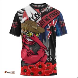 Amazing Aussie Essendon Anzac Day Honor United In Spirit T-shirt