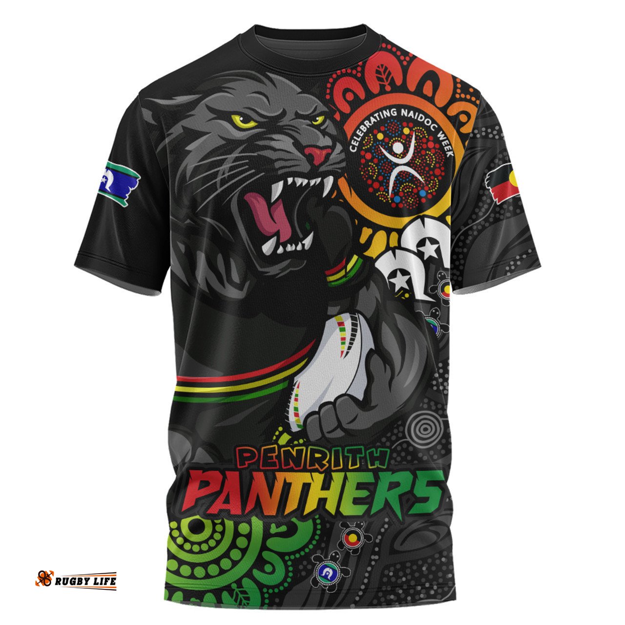 Amazing Aussie Penrith Panthers Power Through Generations NAIDOC Edition T-shirt