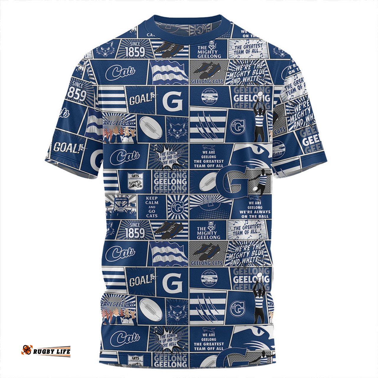 Amazing Aussie Geelong Cats Legacy Of The Pride Comic Style T-shirt