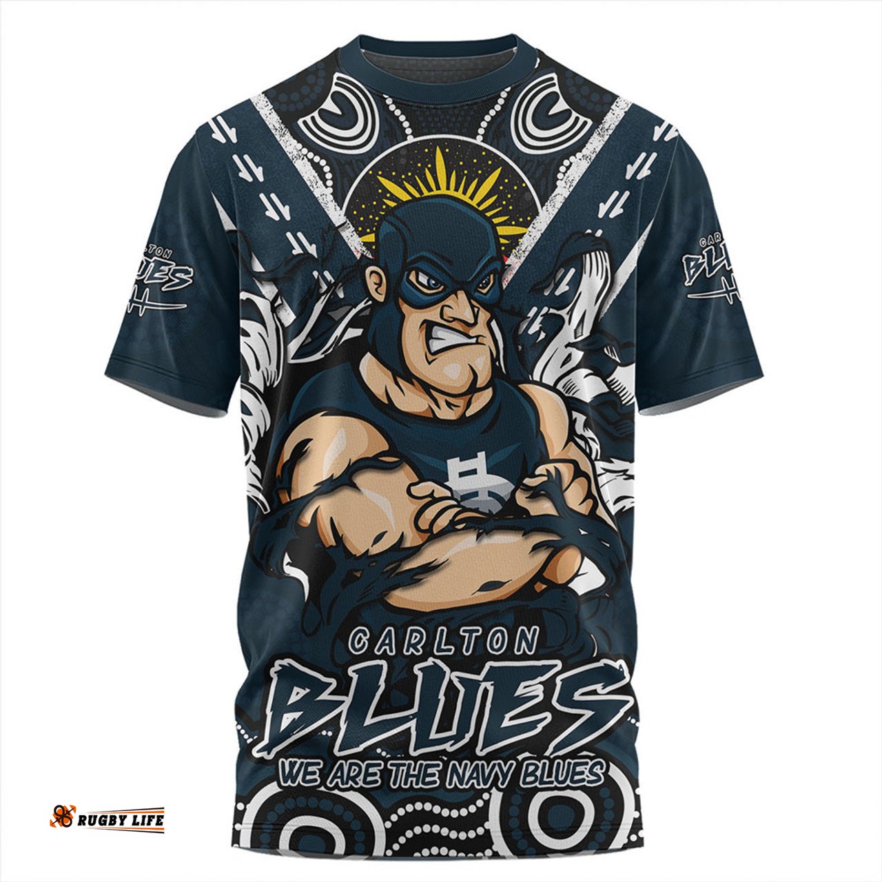 Amazing Aussie Carlton Ripped Legacy Of The Game T-shirt