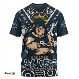 Amazing Aussie Carlton Ripped Legacy Of The Game T-shirt
