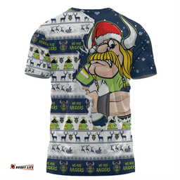 Amazing Aussie Canberra Raiders Merry Christmas Our Beloved Team Scratch Style T-shirt