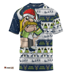 Amazing Aussie Canberra Raiders Merry Christmas Our Beloved Team Scratch Style T-shirt