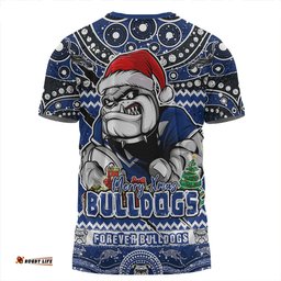 Amazing Aussie Canterbury Bankstown Bulldogs Aboriginal Xmas Special Ugly Christmas Style T-shirt