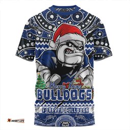 Amazing Aussie Canterbury Bankstown Bulldogs Aboriginal Xmas Special Ugly Christmas Style T-shirt
