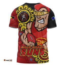 Amazing Aussie Gold Coast SUNS Power Through Generations NAIDOC Edition T-shirt