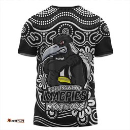 Amazing Aussie Collingwood Aboriginal Inspired Tough Fan Football For Life T-shirt