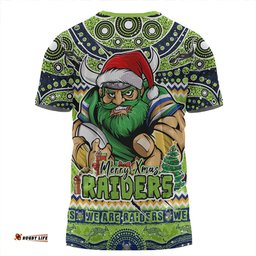Amazing Aussie Canberra Raiders Aboriginal Xmas Special Ugly Christmas Style T-shirt