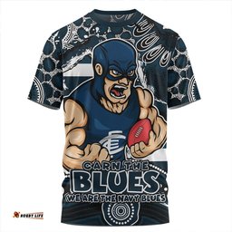 Amazing Aussie Carlton Blazing Spirit Of Victory T-shirt