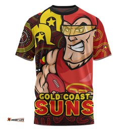 Amazing Aussie Gold Coast SUNS NAIDOC Spirit Of Country T-shirt