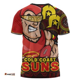 Amazing Aussie Gold Coast SUNS NAIDOC Spirit Of Country T-shirt