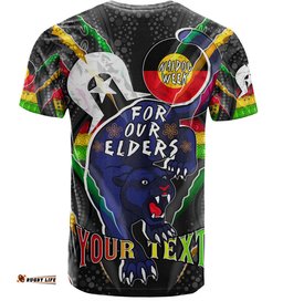 Amazing Aussie Penrith Panthers Naidoc Week Custom Penrith Panthers Naidoc Week For Our Elders Australian Indigenous Dot Art  T-shirt