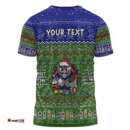 Amazing Aussie New Zealand Warriors Christmas Custom Aussie Chrissie Spirit  T-shirt