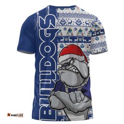 Amazing Aussie Canterbury Bankstown Bulldogs Merry Ugly Xmas Nordic Pattern Style T-shirt