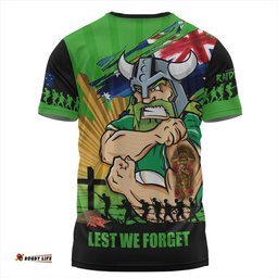 Amazing Aussie Canberra Raiders Fearless ANZAC Defender T-shirt