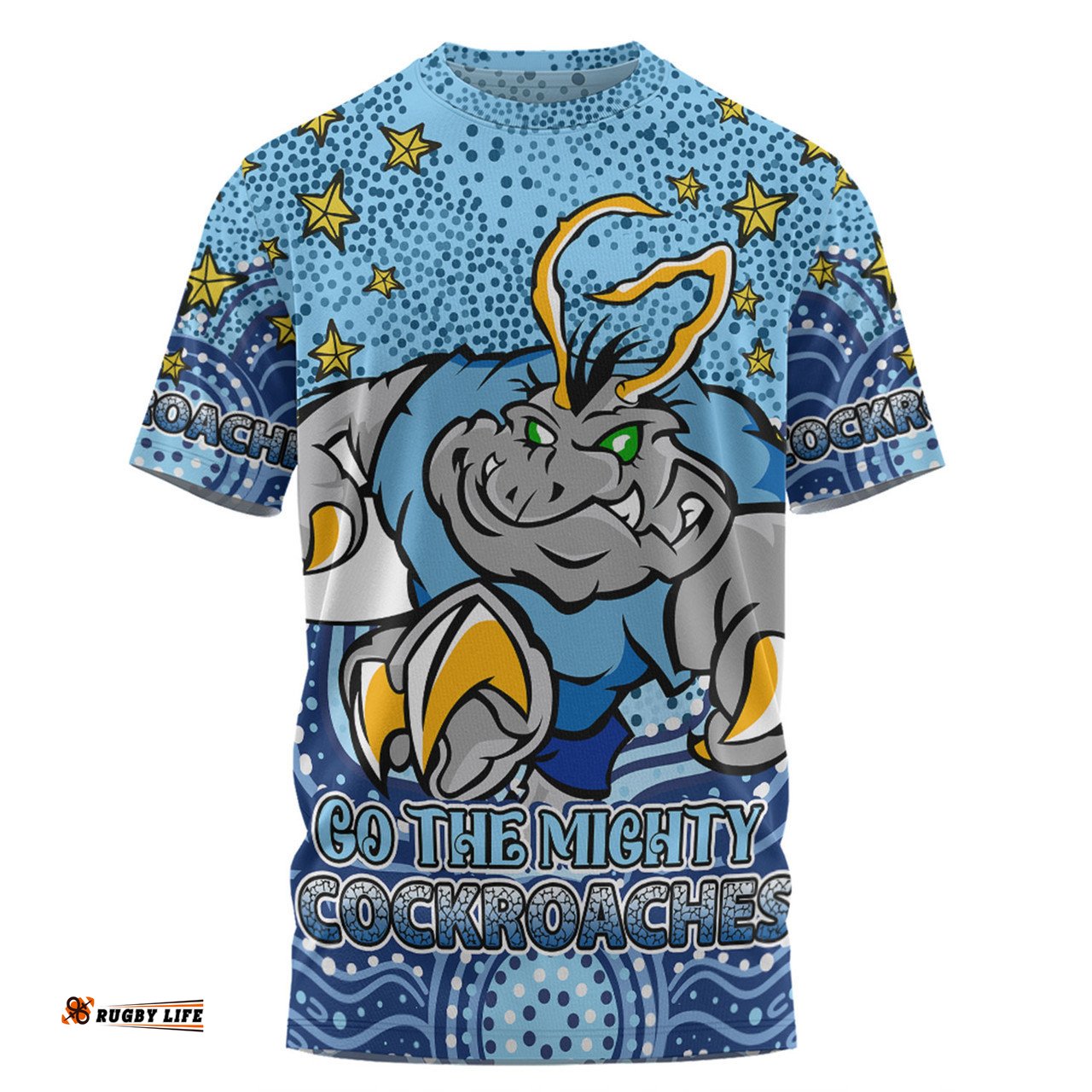 Amazing Aussie New South Wales Cockroaches Custom Custom With Aboriginal Inspired Style Of Dot Painting Patterns  T-shirt