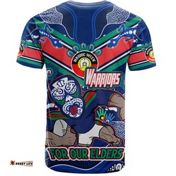 Amazing Aussie New Zealand WarriorsNaidoc Week Custom For Our Elders Home Jersey  T-shirt
