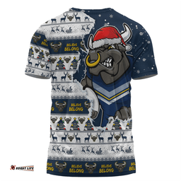 Amazing Aussie North Queensland Cowboys Merry Christmas Our Beloved Team Scratch Style T-shirt