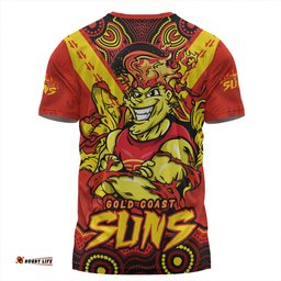 Amazing Aussie Gold Coast SUNS Ripped Legacy Of The Game T-shirt