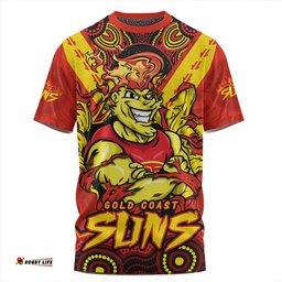 Amazing Aussie Gold Coast SUNS Ripped Legacy Of The Game T-shirt