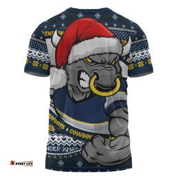 Amazing Aussie North Queensland Cowboys Ugly Knit Style For Christmas Game Fans T-shirt