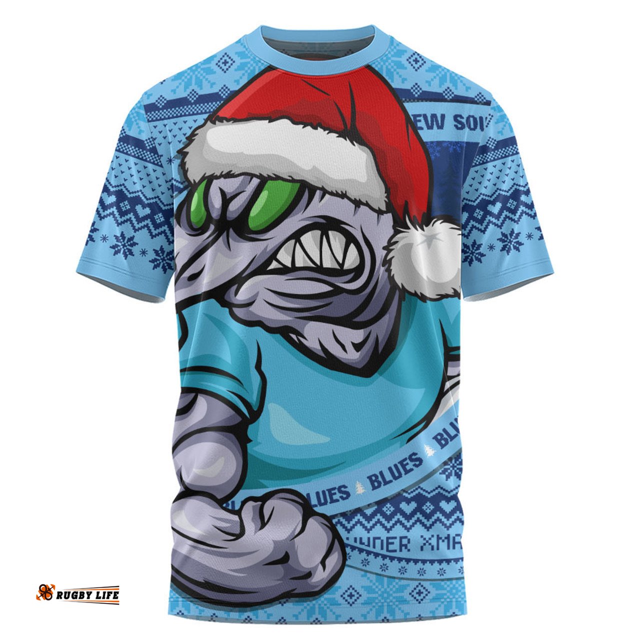Amazing Aussie New South Wales Blues Ugly Knit Style For Christmas Game Fans T-shirt