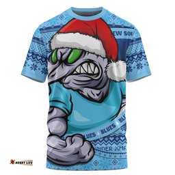 Amazing Aussie New South Wales Blues Ugly Knit Style For Christmas Game Fans T-shirt