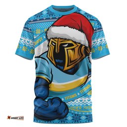 Amazing Aussie Gold Coast Titans Ugly Knit Style For Christmas Game Fans T-shirt