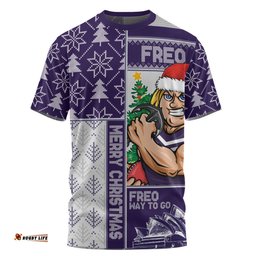 Amazing Aussie Fremantle Merry Christmas Knit Style Festive Spirit T-shirt