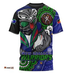 Amazing Aussie New Zealand Warriors Power Through Generations NAIDOC Edition T-shirt