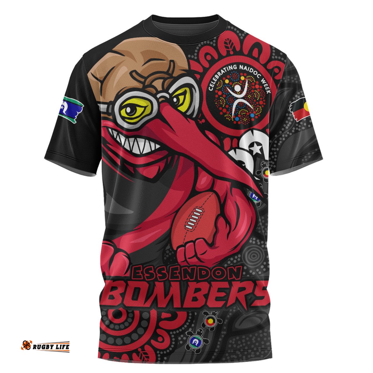 Amazing Aussie Essendon Power Through Generations NAIDOC Edition T-shirt