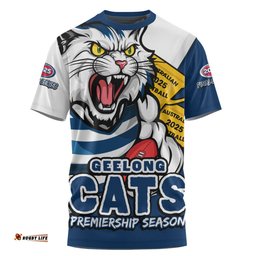 Amazing Aussie Geelong Cats Australian Football Finals Premiership Spirit T-shirt