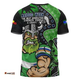 Amazing Aussie Canberra Raiders NAIDOC Indigenous Warrior Spirit T-shirt