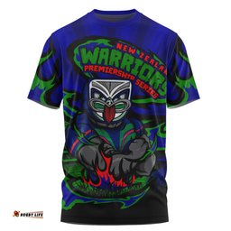 Amazing Aussie New Zealand Warriors Premiership Series Sports Gear T-shirt