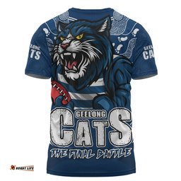 Amazing Aussie Geelong Cats Final Clash Battle Edition T-shirt