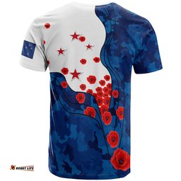 Amazing Aussie New Zealand Anzac Day Lest We Forget Military Patterns T-shirt