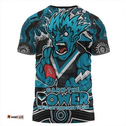 Amazing Aussie Port Adelaide Blazing Spirit Of Victory T-shirt