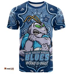 Amazing Aussie New South Wales Blues Aboriginal Pattern Inspired Victory Is Ours T-shirt