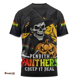 Amazing Aussie Penrith Panthers Dark Moon Rugby Halloween Battle Edition T-shirt
