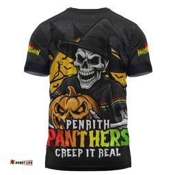 Amazing Aussie Penrith Panthers Dark Moon Rugby Halloween Battle Edition T-shirt