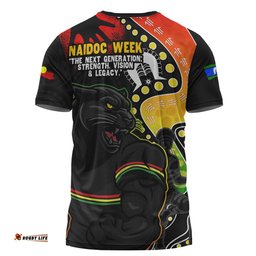 Amazing Aussie Penrith Panthers NAIDOC Indigenous Warrior Spirit T-shirt