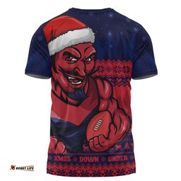 Amazing Aussie Melbourne Merry Christmas Down Under Footy Power Style T-shirt