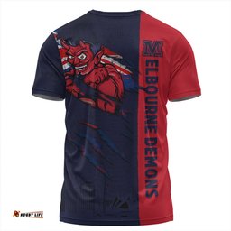 Amazing Aussie Melbourne Burning Passion Of Power Scratch Style T-shirt