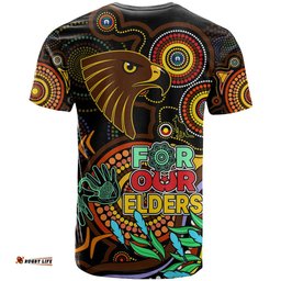 hawks football aboriginal art t shirt naidoc indigenous tribal