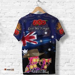 australia aboriginal anzac t shirt remembrance vibes navy