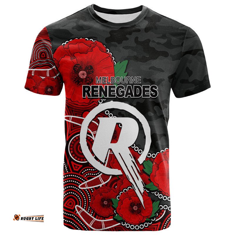 custom personalised anzac day renegades army mix aboriginal t shirt