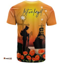 anzac t shirt australian navy anzac