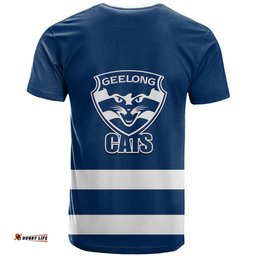 geelong football 2023 t shirt go cats navy blue sporty style