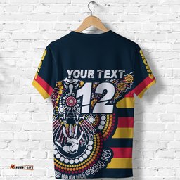 custom personalised adelaide t shirt crows aboriginal sport style